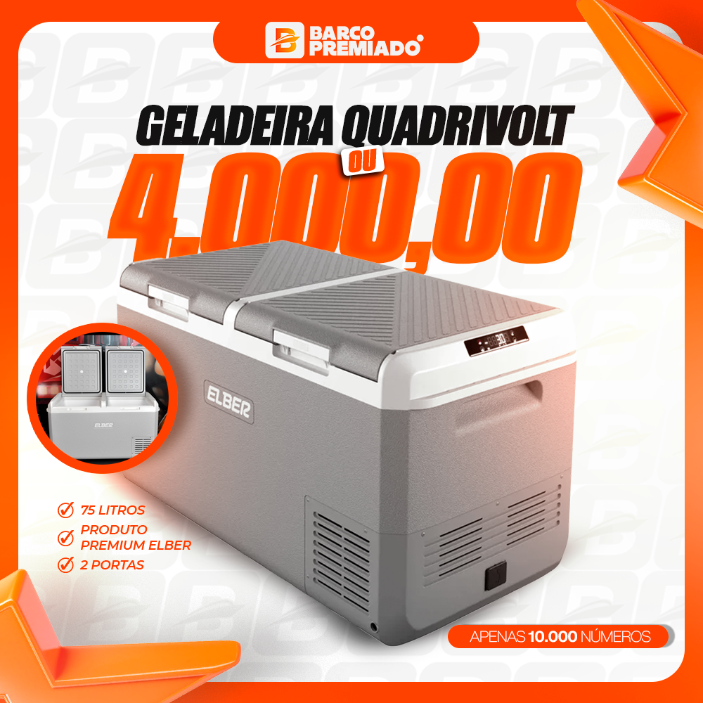 #03 RAPIDINHA - GELADEIRA PORTÁTIL 75L OU R$4.000,00 NO PIX 💰
